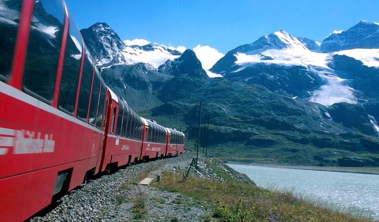 Il trenino rosso del Bernina e St. Moritz 