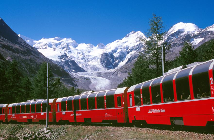 Il trenino rosso del Bernina e St. Moritz 